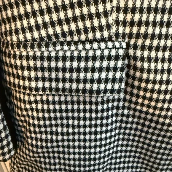 SO Women's Houndstooth Blazer in Black and White - Picture 3 of 5